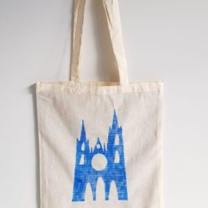 Bolsas de tela pintadas a mano , Modelo Catedral