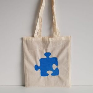 Bolsas de tela pintadas a mano , Modelo pieza puzzle